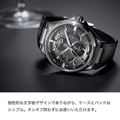 Pre-owned Citizen Attesa Bu0060-09h Eco-drive Triple Calendar Moon Data Titanium Men Watch