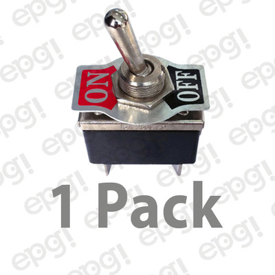 1 PIECE - DPST (ON/OFF) HEAVY DUTY TOGGLE SWITCH 20A-125VAC # 66-1904-1PK