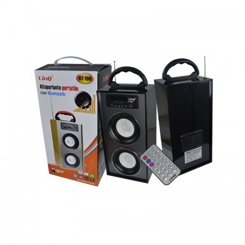 Altoparlante Cassa Speaker Bluetooth Stereo Usb Mp3 Fm Radio Sd Linq Kt-100