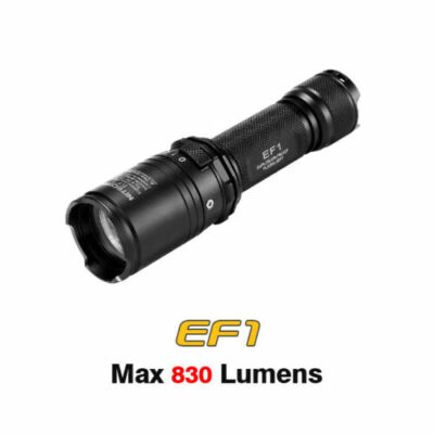 NiteCore EF1 LED 830 Lumens Explosion Proof Flashlight Torch-Black