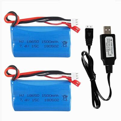1pcs 7.4V 1500mAh Li-ion Battery JST for HUANQI HQ957 948 848 MJX F45 T23 RC Car