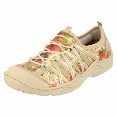 Rieker Damen Low-Top Sneaker L7250 – Aus Glattleder, Mit Reißverschluss & Wechselfußbett