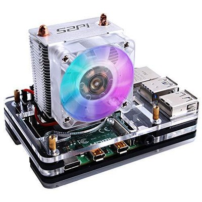  Case with ICE Tower Cooler for Raspberry Pi 4, Pi 4 Case with Fan and 