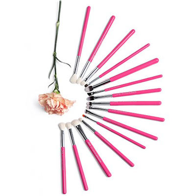 Jessup 15pcs Eyeliner Makeup Brush Tool Kit Cream Eye shadow Lipstick Pencil Set