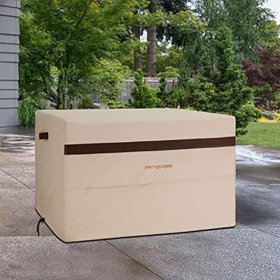 PATIOASIS 36''L x 36''W x 24''H Square Gas Fire Pit Table Cover Waterproof Ou...