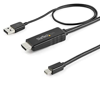 StarTech.com 6ft [2m] HDMI to Mini DisplayPort Cable 4K 30Hz - Active HDMI to