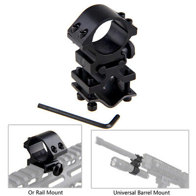 90000LM Tactical Police Gun Flashlight +Picatinny Rail Mount+Switch for Hunting
