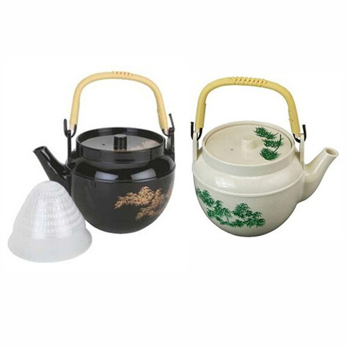 JapanBargain Japanese Plastic Melamine Teapot with Tea Strainer