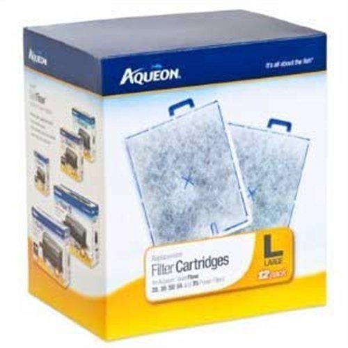 New Aqueon 06419 Filter Cartridge, Large, 12-Pack Easy Insta...