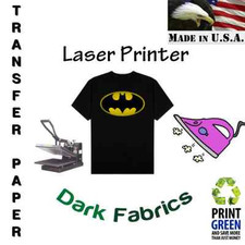 iron on heat transfer paper for dark fabric laser printer