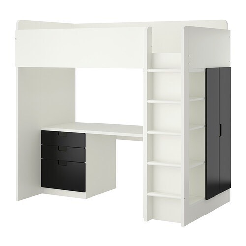 IKEA STUVA Loft bed desk & wardrobe combo. in Christchurch, Dorset