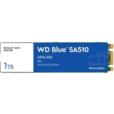 WD Blue SA510 WDS100T3B0B 1 TB Solid State Drive - M.2 2280 Internal - SATA (SAT