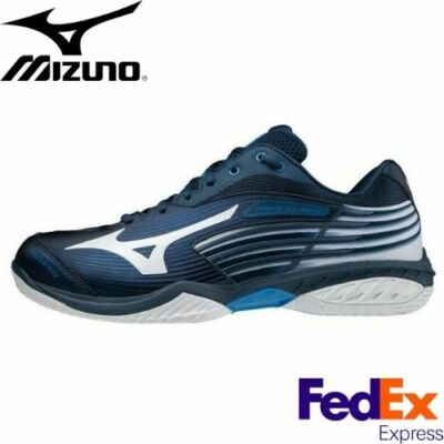Mizuno Badminton Shoes WAVE CLAW 2 WIDE Navy x White 71GA211301  Unisex 4E NEW
