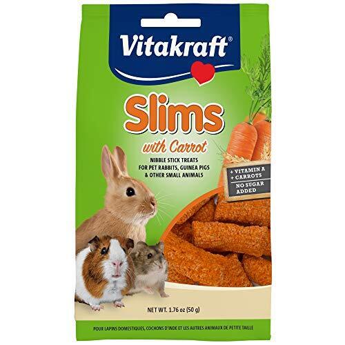 Vitakraft Slims Small Animal Treats - Carrot - Crispy Nibble Stick Treat - 1....