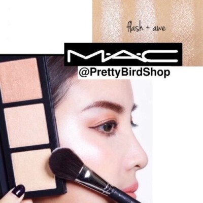 MAC HYPER REAL GLOW palette FLASH AWE highlighter bronzer NEW contour Authentic!