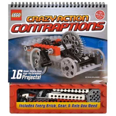 LEGO Crazy Action Contraptions Book + Bricks (klutz,instructions,project,school)