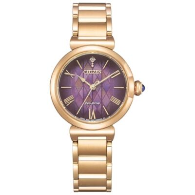 Pre-owned Citizen L Em1079-89w Disney Collection Frozen Inspired Limited Model Stainless