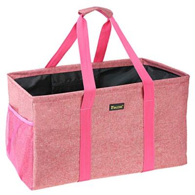 Extra Large Utility Tote Bag with Wire Frame for Storage