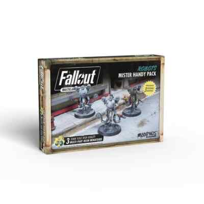 Modiphius Fallout Wasteland Warfare 32mm Robots - Mister Handy Pack SW