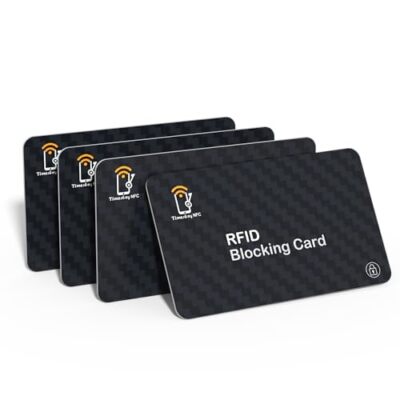 4Pcs RFID Blocking Card Protection Entire Wallet & Purse Shield Contactless NFC