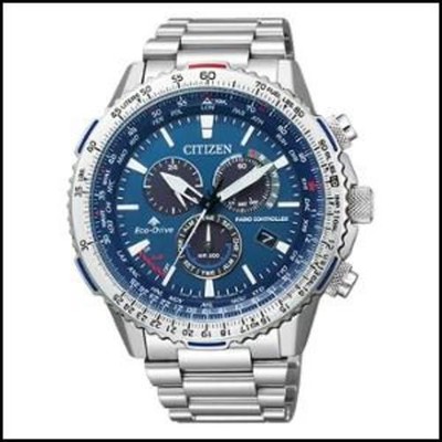 Pre-owned Citizen Promaster Sky Series Cb5000-50l Eco-drive Stainless Steel Watch Jpn