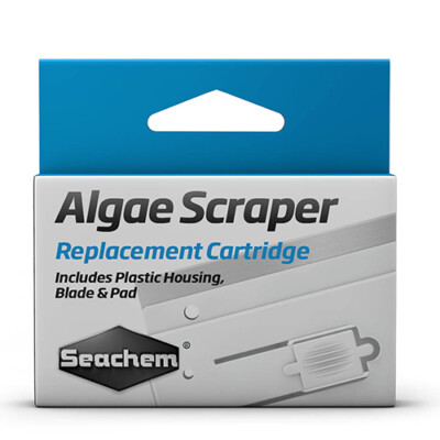 SEACHEM ALGAE SCRAPER REPLACEMENT CARTRIDGE w/ BLADE PAD  for CLEANING AQUARIUMS