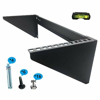 4U 19'' Vertical Wall Mount Rack Wall Mountable Server Rack 125lb Weight Capacity