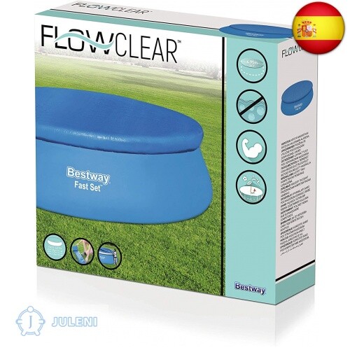 Bestway 58035 - Cobertor Invierno para Piscina Desmontable Ø495 (100x45x115 cm) - Imagen 4