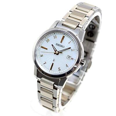 Pre-owned Seiko Lukia I Collection Ssqv082 Titanium Solar Radio Ladies Watch Made In Japan