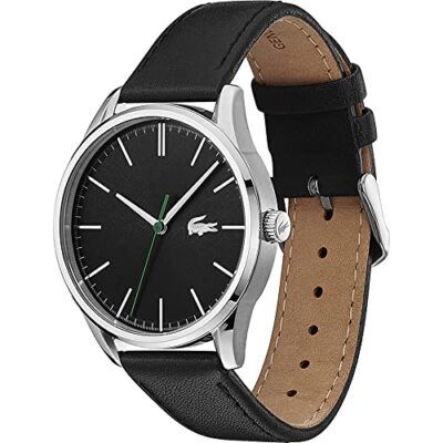 Pre-owned Lacoste [] Vienna Gift Set (watch And Bracelet) 2070014 Men's Black