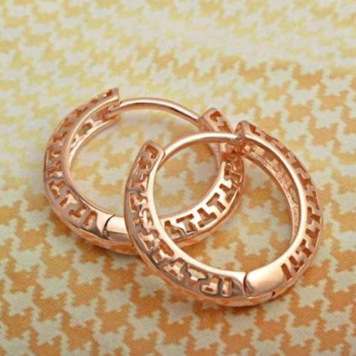Hoop Rose Gold Filled Fashion Earrings