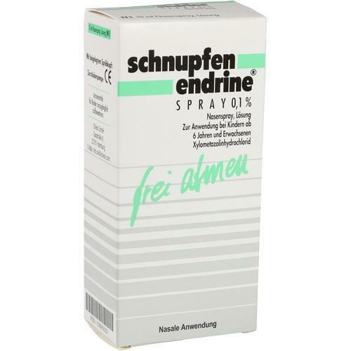 Schnupfen Endrine 0,1% Nasenspray 10 Ml Pzn 3925052