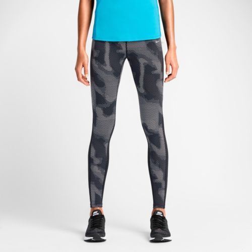 Nike Epic Lux Running Tight Fit Crop Leggings Light Gray CN8043-059 Sz S