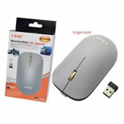 Mouse Ottico Dual Mode Bluetooth Wifi Wireless 2.4ghz Linq Bl-w7898