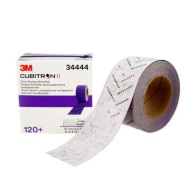 3M Cubitron II Hookit Clean Sanding Sheet Roll 737U, 120+ grade, 70 mm x 12 m