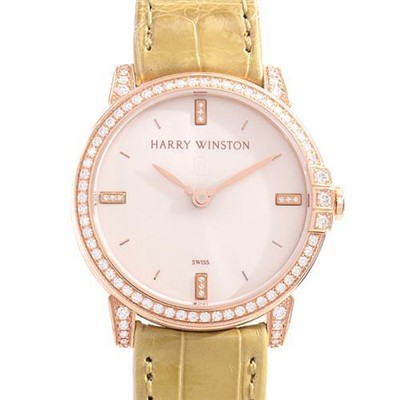 HARRY WINSTON Midnight 32mm Pink Gold Lug Diamond MIDQHM32RR002(450/LQ32R) #006