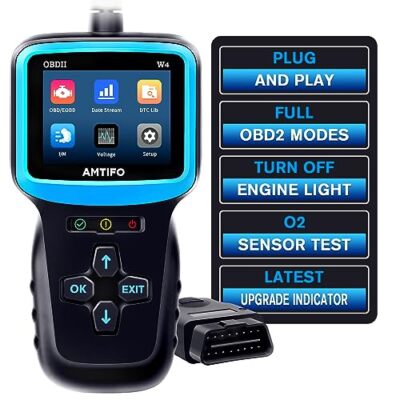 OBD2 Scanner Color Screen Live Data Easy Set up Reset Clear Engine Error Code...