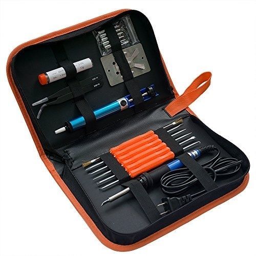 FNIRSI HS-02B 100W Portable Corded Soldering Iron Kit, 2S Fast Heating, 212-842℉, Pre-Set 3 Groups Temperature, 3 210 Soldering Tips, Smart Digital Soldering Iron Pen For Electronics Precision Repair