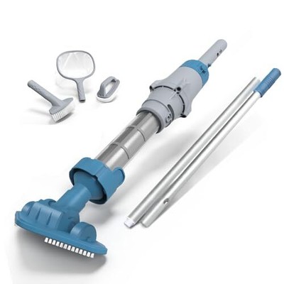  Rechargeable Spa Hot Tub Vacuum Essential Kit - Multi-Angle Vac Head, 