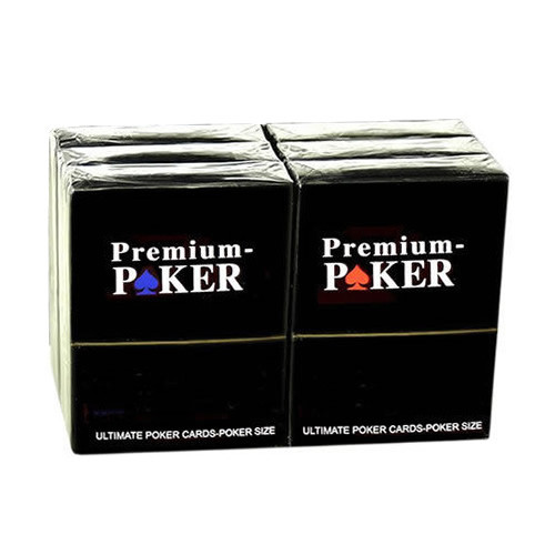 6 X PREMIUM CASINO POKER  KARTEN TOP 100% PLASTIK -GROSSER INDEX - 2 