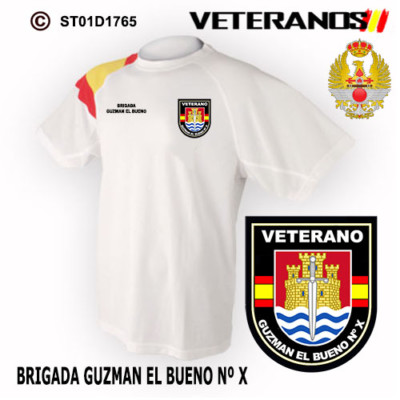 CAMISETAS TECNICAS: VETERANOS BRIGADAS OPERATIVAS - BRIGADA GUZMAN EL BUENO Nº X