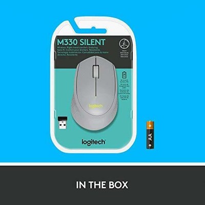 Logitech M330 Silent Plus Wireless Mouse – Enjoy Same Click Feel with 90% Less