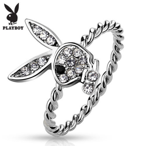 Joyería de Moda Playboy Cubic Zirconia rodio