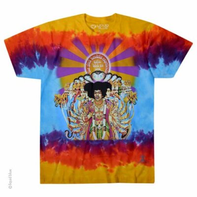 Jimi Hendrix Axis Bold As Love M, L, XL, 2XL Tie Dye T-Shirt