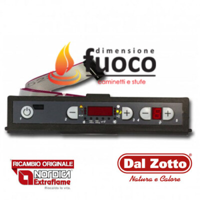 Tastiera display LED Micronova PF095 5 tasti stufe DAL ZOTTO NORDICA EXTRAFLAME