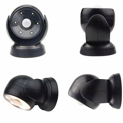 HONWELL Battery Operated Motion Sensor Light Outdoor Wireless Spotlight Water...