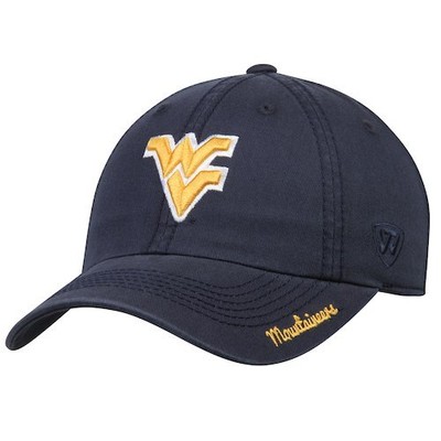 对于出售 Top of the World West Virginia Mountaineers Women's Navy Crew Adjustable Hat