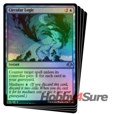 Foil Circular Logic X4 M/NM Magic: The Gathering MTG Dominaria Remastered