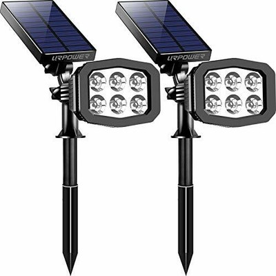 Outdoor, Upgraded 2 Modes Solar Lights 2-in-1 Waterproof
