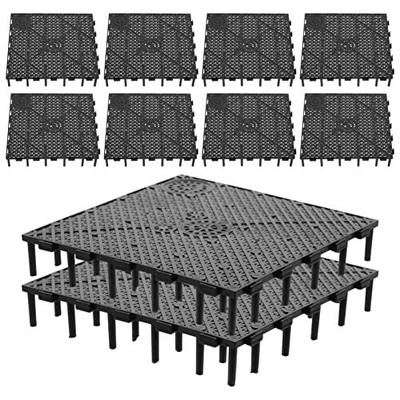 10PCS Fish Tank gravel Bottom Plate Sand aquarium Gravel Filter 10pcs Black